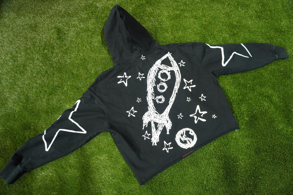BBS Crop Black Hoodie